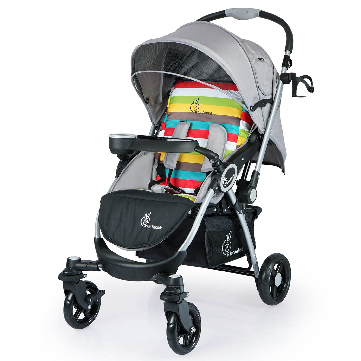 Rainbow R for Rabbit stroller for kids – colorful baby stroller available at www.usmile.toys